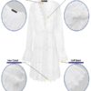 Lace V-neck Ruffle Beach Bikini Hollow Out Causal Dress - Image 6