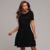 Fashion Sexy Slim Short Sleeve Bodycon Mini Party Dress - Image 4