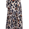 Leopard Print Split Wrap Formal Evening Skirt - Image 2
