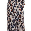 Leopard Print Split Wrap Formal Evening Skirt - Image 3