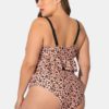 Leopard Printed High Waist Ruffled Bikini - Image 4
