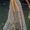 Long Raised Waist Printed Skirt For Women - Image 4