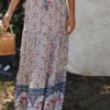 Long Raised Waist Printed Skirt For Women - Image 5