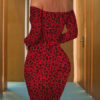 Long Sleeves Pleated Sexy Sweetheart Neck Body Conscious Sheath Dress - Image 2