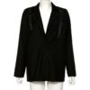 Long sleeve suit style personality coat Casual street style shirt - Image 10