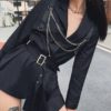 Long sleeve suit style personality coat Casual street style shirt - Image 2