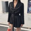 Long sleeve suit style personality coat Casual street style shirt - Image 5