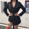 Long sleeve suit style personality coat Casual street style shirt - Image 7