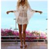Loose V-Neck Batwing Sleeve Bikini Cover-ups - Image 4