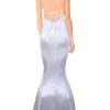 Maxi Dresses Sleeveless Jewel Neck Bodycon Polyester Long Dress - Image 2