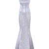 Maxi Dresses Sleeveless Jewel Neck Bodycon Polyester Long Dress - Image 3