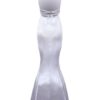 Maxi Dresses Sleeveless Jewel Neck Bodycon Polyester Long Dress - Image 4