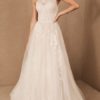 Maxi Dresses Sleeveless One Shoulder Embroidered Layered Polyester Long Dress