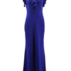 Maxi Dresses V Neck Ruffles Bodycon Floor Length Dress - Image 8