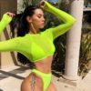 Mesh Transparent Slim Fit Outfits Crop Tops