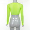 Mesh Transparent Slim Fit Outfits Crop Tops - Image 7