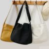 Casual Canvas Solid Color Large Capacity Shoulder Messenger Sling Bags - Image 3