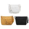 Casual Canvas Solid Color Large Capacity Shoulder Messenger Sling Bags