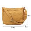 Casual Canvas Solid Color Large Capacity Shoulder Messenger Sling Bags - Image 4