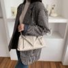 New Cloud Bag Fold Bag Leather Bag Single-shoulder Envelope Clutch Bag - Image 3