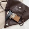 New Cloud Bag Fold Bag Leather Bag Single-shoulder Envelope Clutch Bag - Image 10
