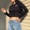 New simple casual Knit full sleeve Slim street T-shirts - Image 8