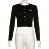 New simple casual Knit full sleeve Slim street T-shirts - Image 9