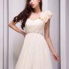 One-Shoulder Beading Chiffon Grace Bridesmaid Dress - Image 5