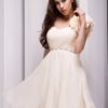 One-Shoulder Beading Chiffon Grace Bridesmaid Dress - Image 6