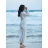 Open Stitch Beach Cover Up Lace Dress - Image 2