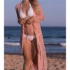 Open Stitch Beach Cover Up Lace Dress - Image 3