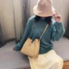 Simple Clutch for Hiking and Travel PU Leather Crossbody Handbag - Image 2
