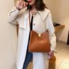 Simple Clutch for Hiking and Travel PU Leather Crossbody Handbag