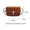 PU Leather Messenger Crossbody Bags Tassels Small Satchel - Image 2