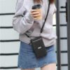 PU Leather Phone Purse Mini Shoulder Handbag for Hiking and Travel