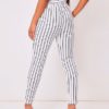 Pants Cotton Blend Stripes Trousers - Image 2