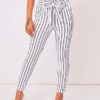 Casual Harem Cotton Blend Stripes Trousers - Image 2