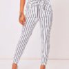 Pants Cotton Blend Stripes Trousers - Image 4