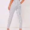 Casual Harem Cotton Blend Stripes Trousers - Image 4