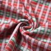 Plaid Casual O-Neck Flare Long Sleeve Slim Pullovers Crop Top - Image 12