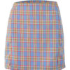 Plaid Double Slit Bodycon Skirt - Image 2