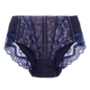 Plus Size Lace-trim Mid Waist Comfortable Briefs - Image 2