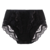 Plus Size Lace-trim Mid Waist Comfortable Briefs - Image 3