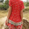 Print Short Sleeve Loose Leg Playsuit - Image 4