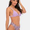 Print Spot Triangle Cup Tops Swimwear Bikini - Image 3