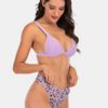 Print Spot Triangle Cup Tops Swimwear Bikini - Image 4