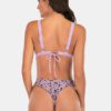 Print Spot Triangle Cup Tops Swimwear Bikini - Image 5