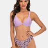 Print Spot Triangle Cup Tops Swimwear Bikini - Image 6