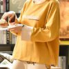 Printed Jewel Neck Long Sleeves Pajamas Sleepwear 2 Piece - Image 2