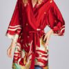 Printed Kimono Robes Dress Sleepwear - Image 4